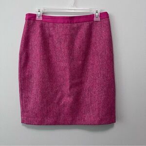 Boden British Tweed Pink Skirt Size 8P